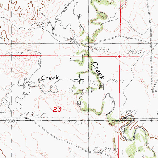 Topographic Map of Tomato Can Creek, MT