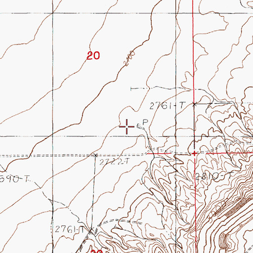 Topographic Map of Tow Dam, MT