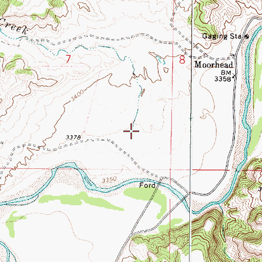 Topographic Map of Trail Creek, MT