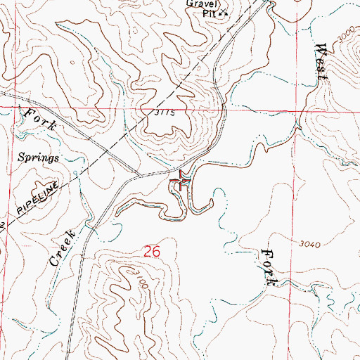 Topographic Map of Trail Creek, MT