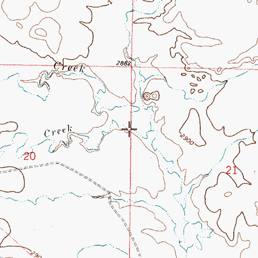 Topographic Map of Trail Creek, MT