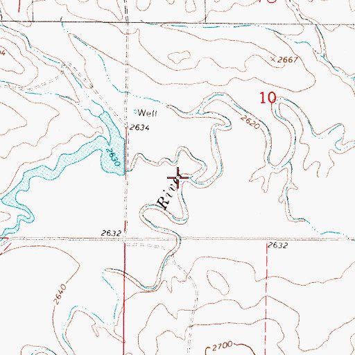 Topographic Map of Trail Creek, MT