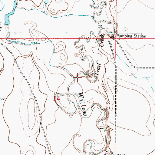 Topographic Map of Trail Creek, MT