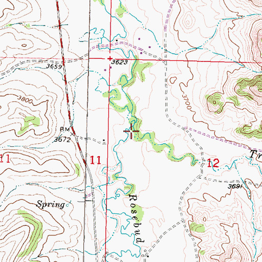 Topographic Map of Trail Creek, MT