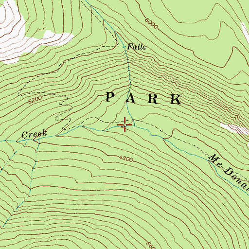 Topographic Map of Trapper Creek, MT