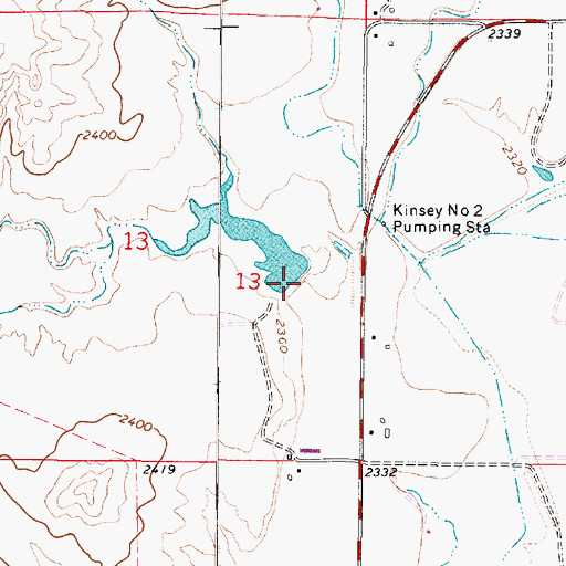 Topographic Map of Tree Creek, MT