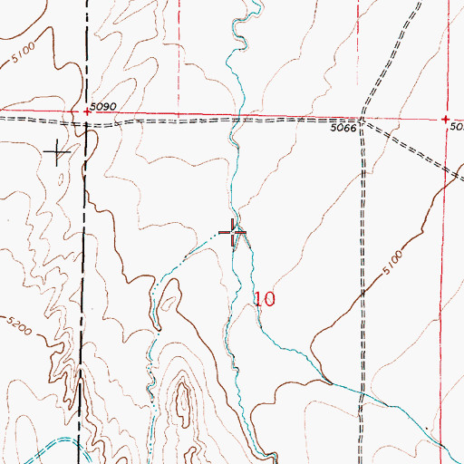 Topographic Map of Trout Creek, MT