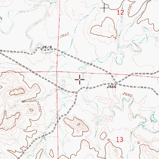 Topographic Map of Tub S Creek, MT