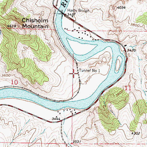 Topographic Map of Tunnel Number 1, MT