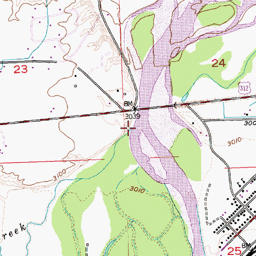 Topographic Map of Twelve Mile Creek, MT