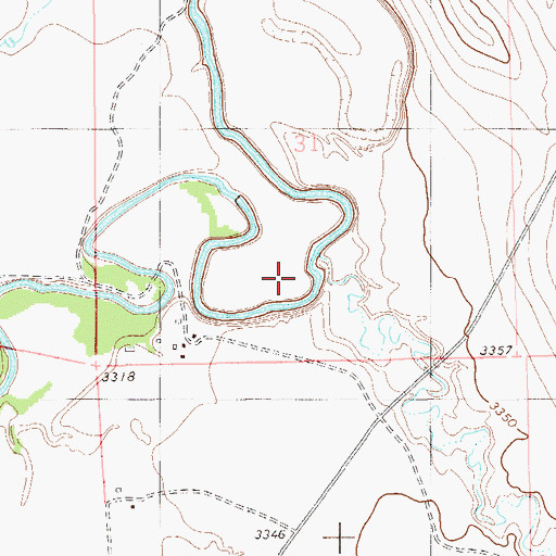 Topographic Map of Twelvemile Creek, MT
