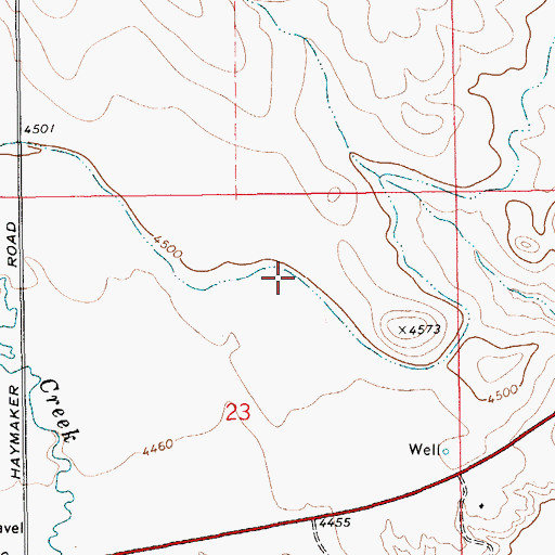 Topographic Map of Twodot Canal, MT