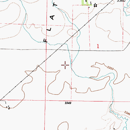 Topographic Map of Ulm Flats, MT