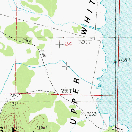Topographic Map of Upper Whitetail Park, MT