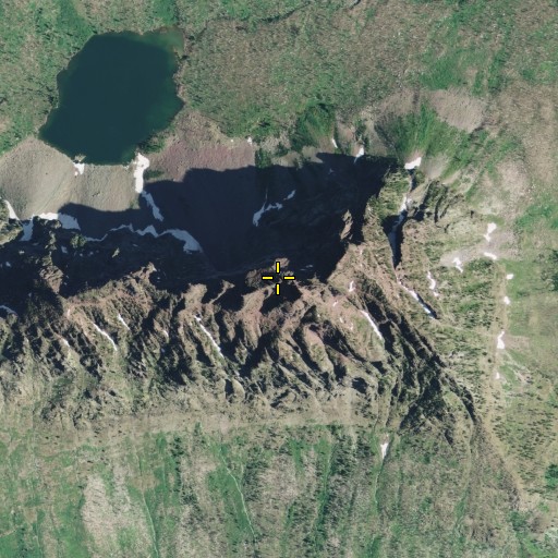 Aerial/Satellite Image of Vigil Peak, MT