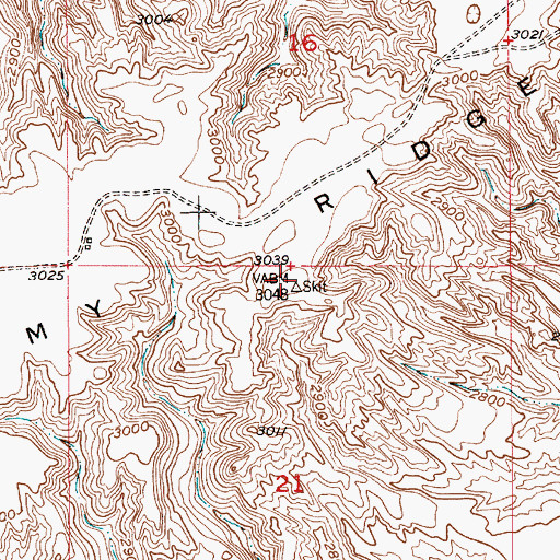 Topographic Map of Vimy Ridge, MT