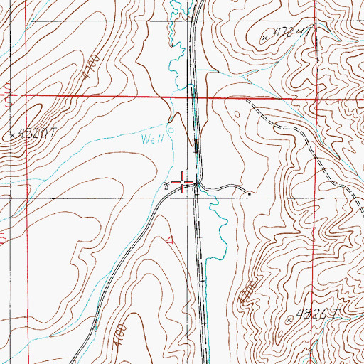 Topographic Map of Vincent, MT