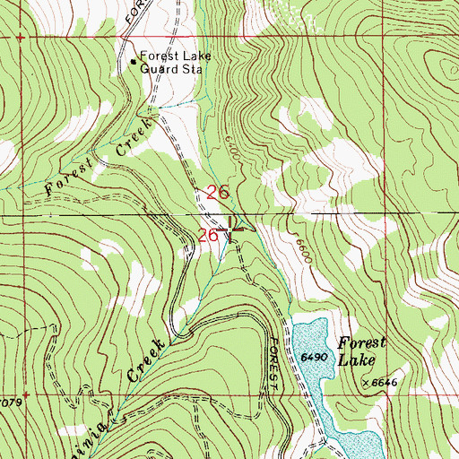 Topographic Map of Virginia Creek, MT