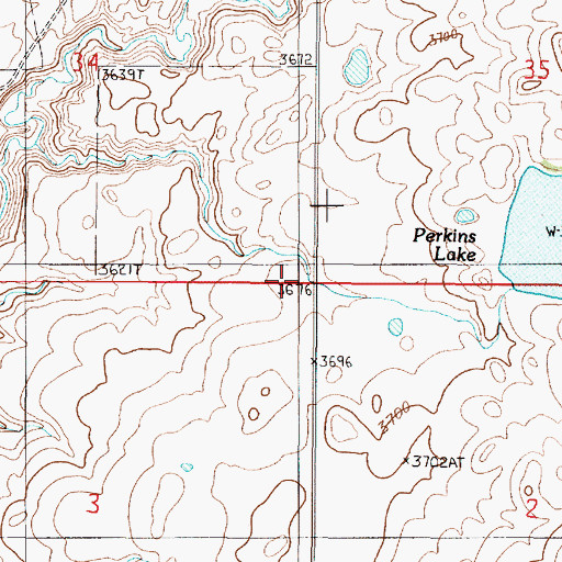 Topographic Map of Wansley School (historical), MT