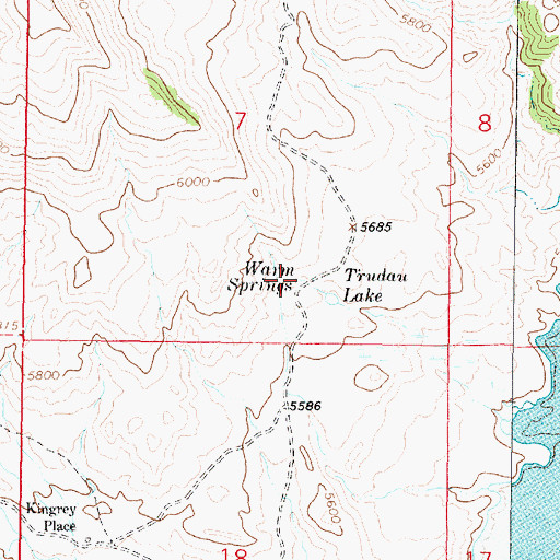 Topographic Map of Warm Springs, MT