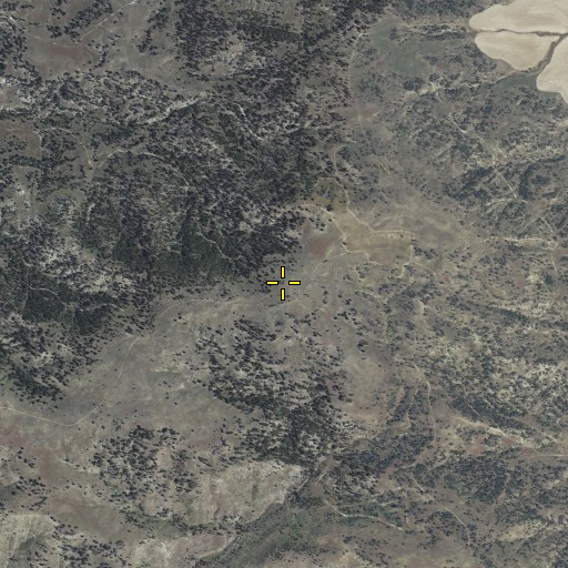 Aerial/Satellite Image of Warner Hill, MT