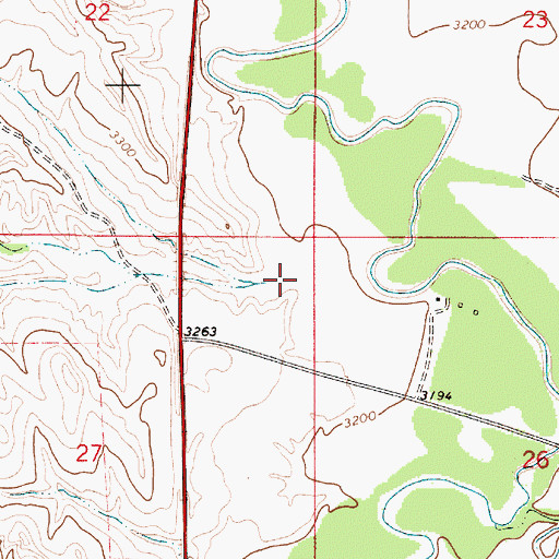 Topographic Map of Watt Creek, MT