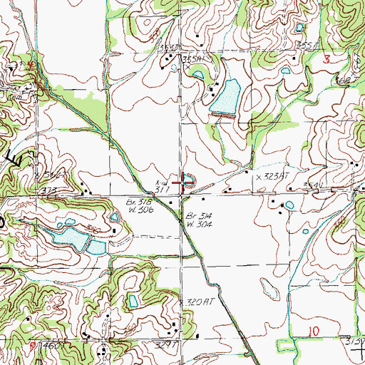 Topographic Map of New Home Missionary Baptist Church, AR