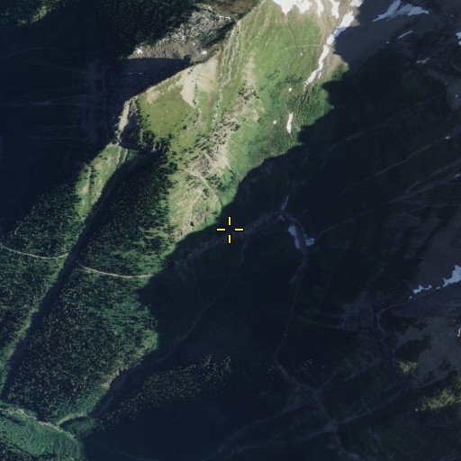 Aerial/Satellite Image of Weeping Wall, MT