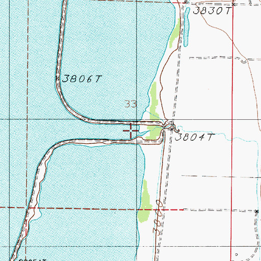 Topographic Map of Weiferich Ranch, MT
