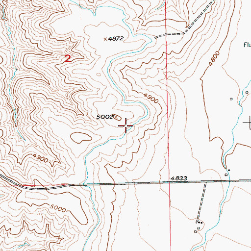 Topographic Map of Wentworth Ditch, MT