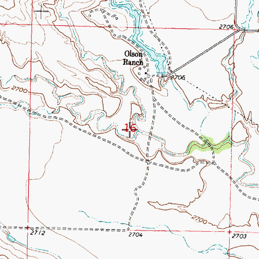 Topographic Map of West Blacktail Creek, MT