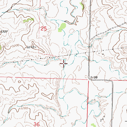 Topographic Map of West Cabin Creek, MT
