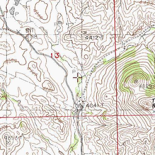 Topographic Map of West Fork Birch Creek, MT