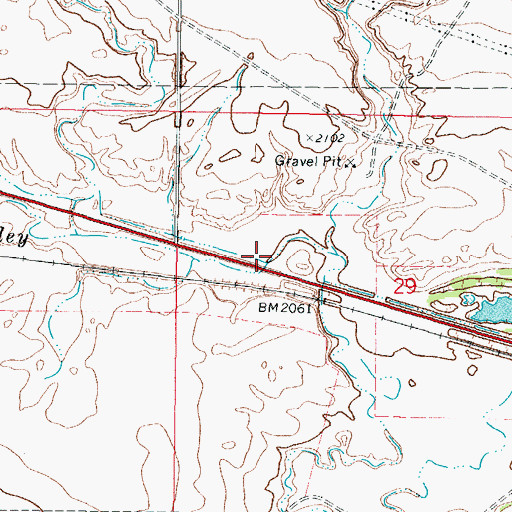 Topographic Map of West Fork Charley Creek, MT