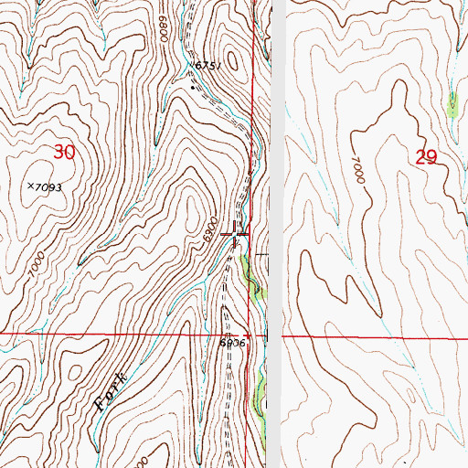 Topographic Map of West Fork Price Creek, MT