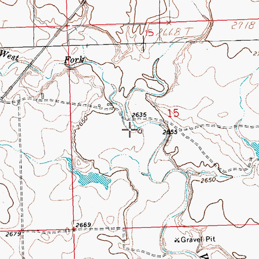 Topographic Map of West Fork Wayne Creek, MT