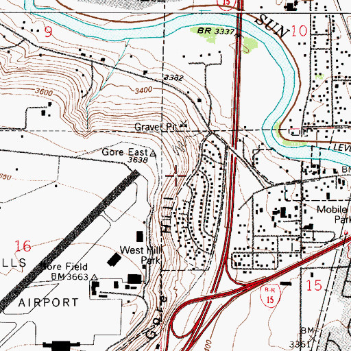 Topographic Map of West Hill Park, MT