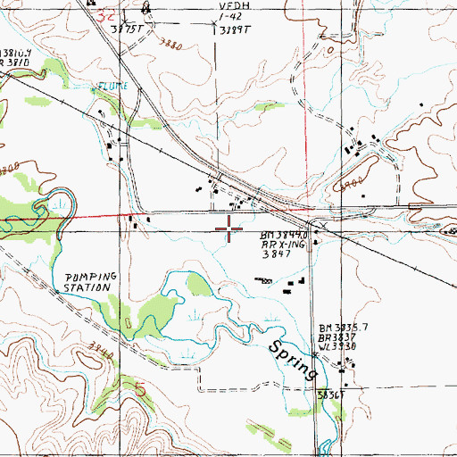 Topographic Map of West Lewistown, MT