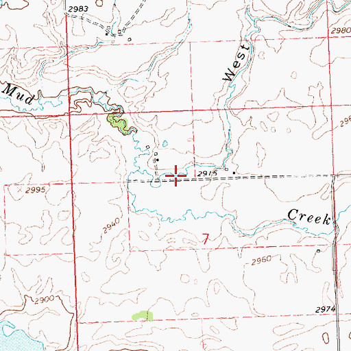 Topographic Map of West Miller Coulee, MT