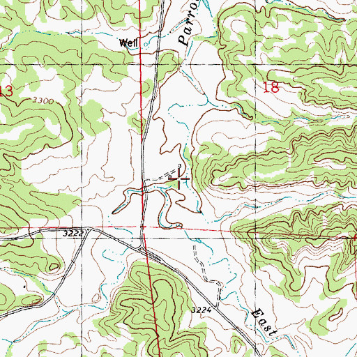 Topographic Map of West Parrot Creek, MT