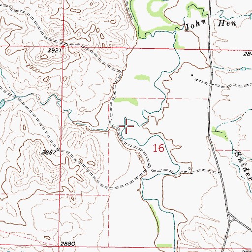 Topographic Map of West Snider Creek, MT