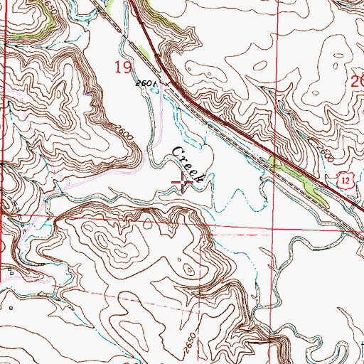 Topographic Map of West Spring Coulee, MT