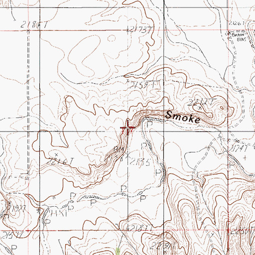 Topographic Map of West's Ranch, MT