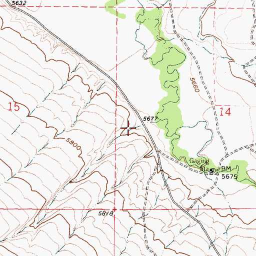 Topographic Map of Weston Canyon, MT
