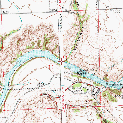 Topographic Map of Weythman Gulch, MT