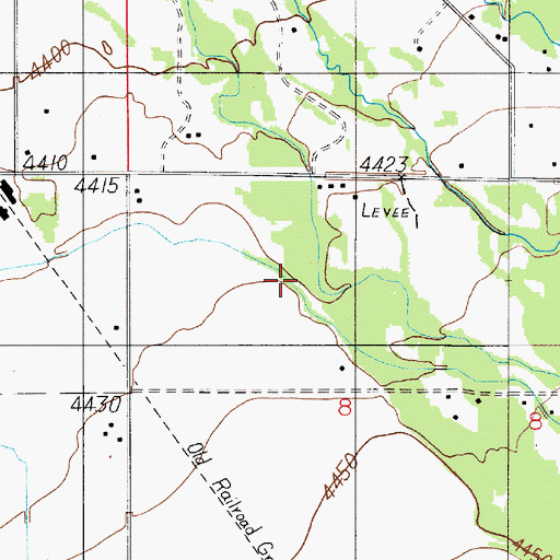 Topographic Map of White Ditch, MT