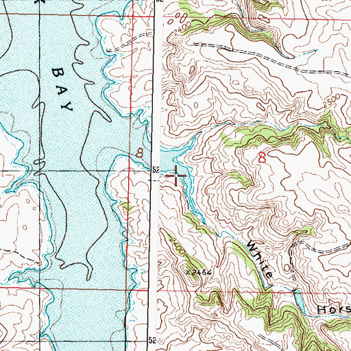 Topographic Map of White Horse Coulee, MT