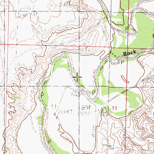 Topographic Map of White's Ranch, MT