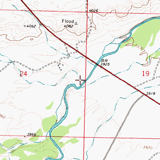 Topographic Map of Whitecalf Coulee, MT