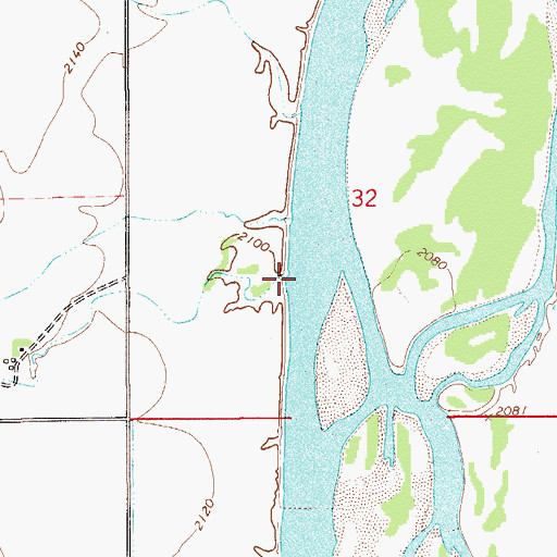 Topographic Map of Whoopup Creek, MT
